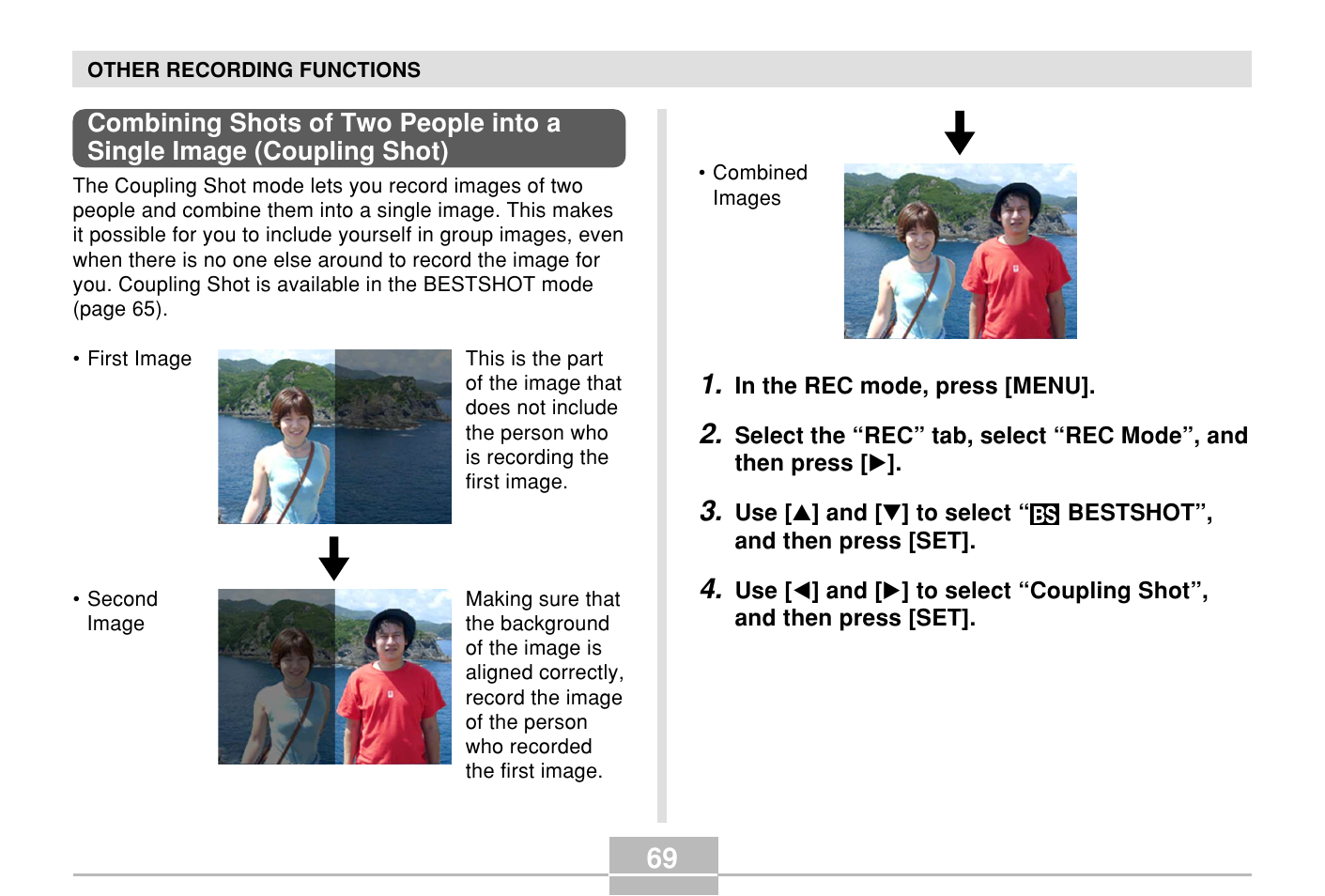 Casio E MULTI PJ CAMERA Multifunctional Camera System User Manual | Page 69 / 174