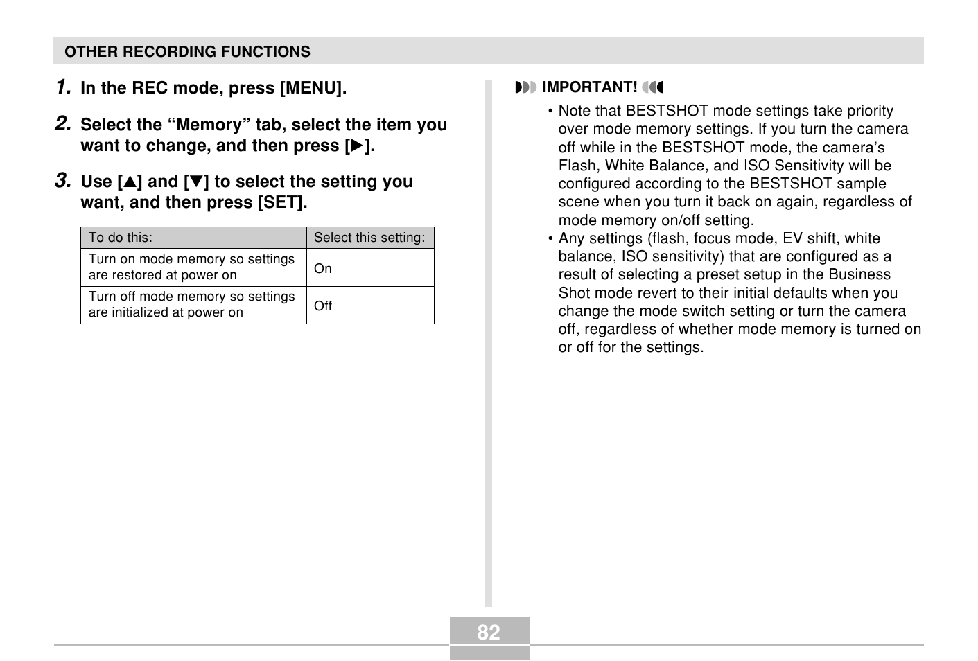 Casio E MULTI PJ CAMERA Multifunctional Camera System User Manual | Page 82 / 174