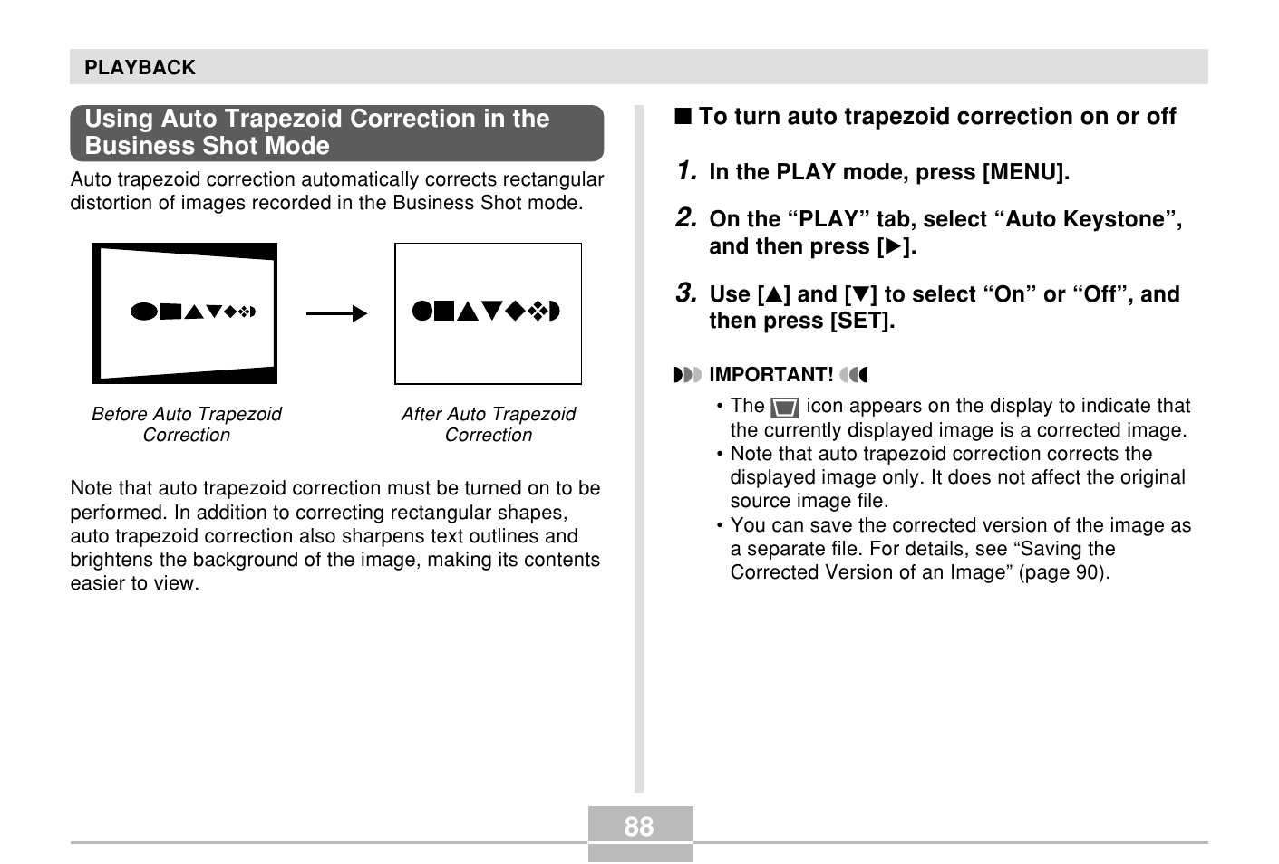 Casio E MULTI PJ CAMERA Multifunctional Camera System User Manual | Page 88 / 174