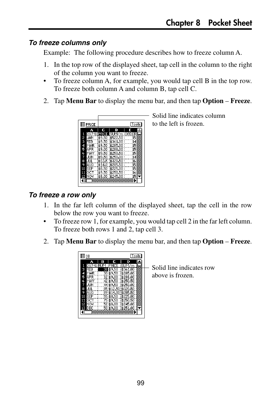 Chapter 8 pocket sheet | Casio PV-S460/PV-S660 User Manual | Page 101 / 187