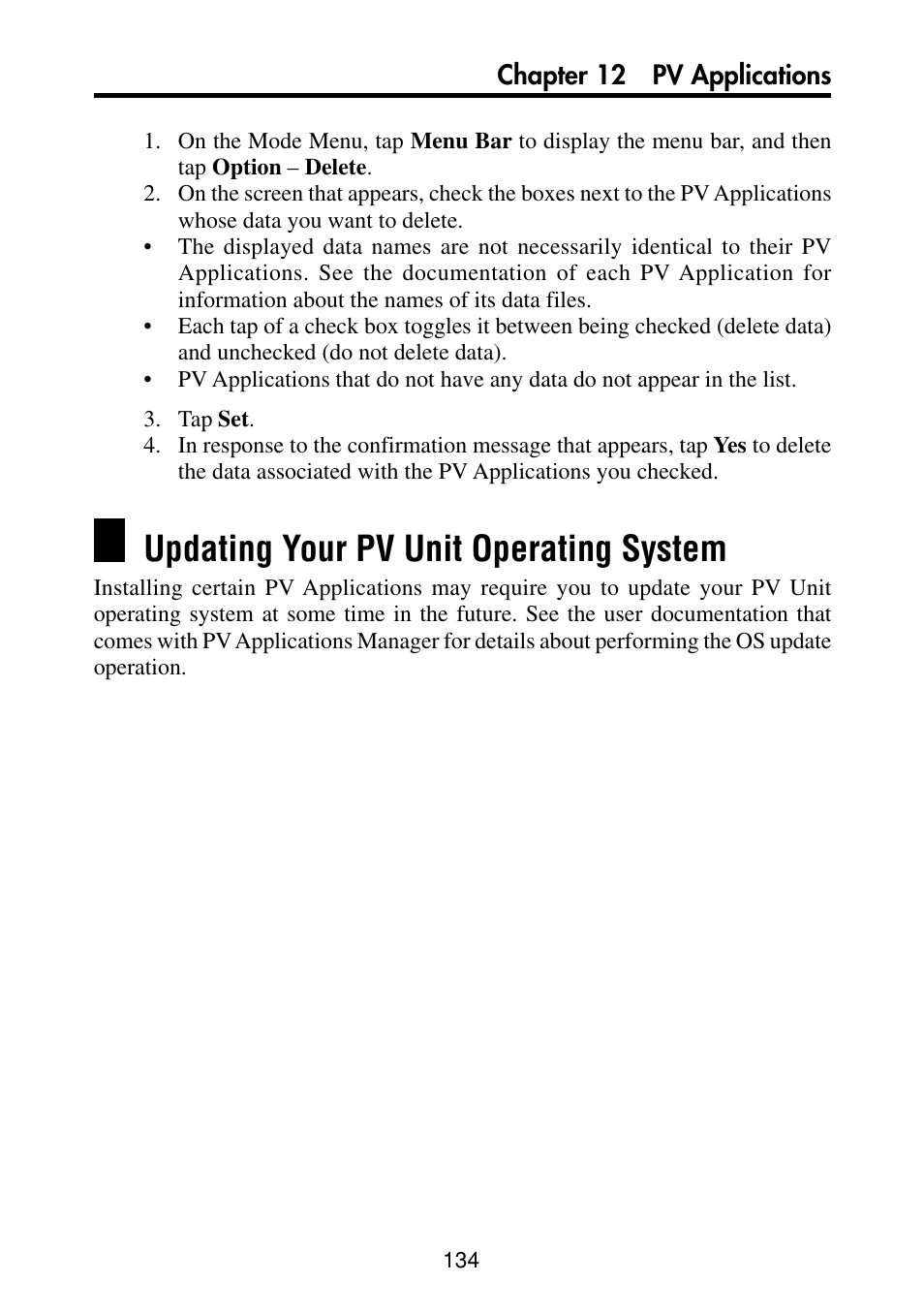 Updating your pv unit operating system | Casio PV-S460/PV-S660 User Manual | Page 136 / 187