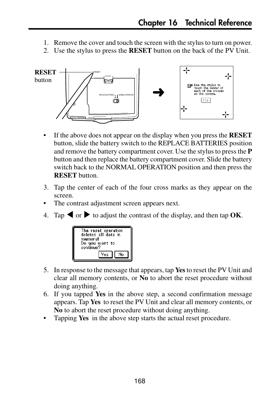 Chapter 16 technical reference | Casio PV-S460/PV-S660 User Manual | Page 170 / 187
