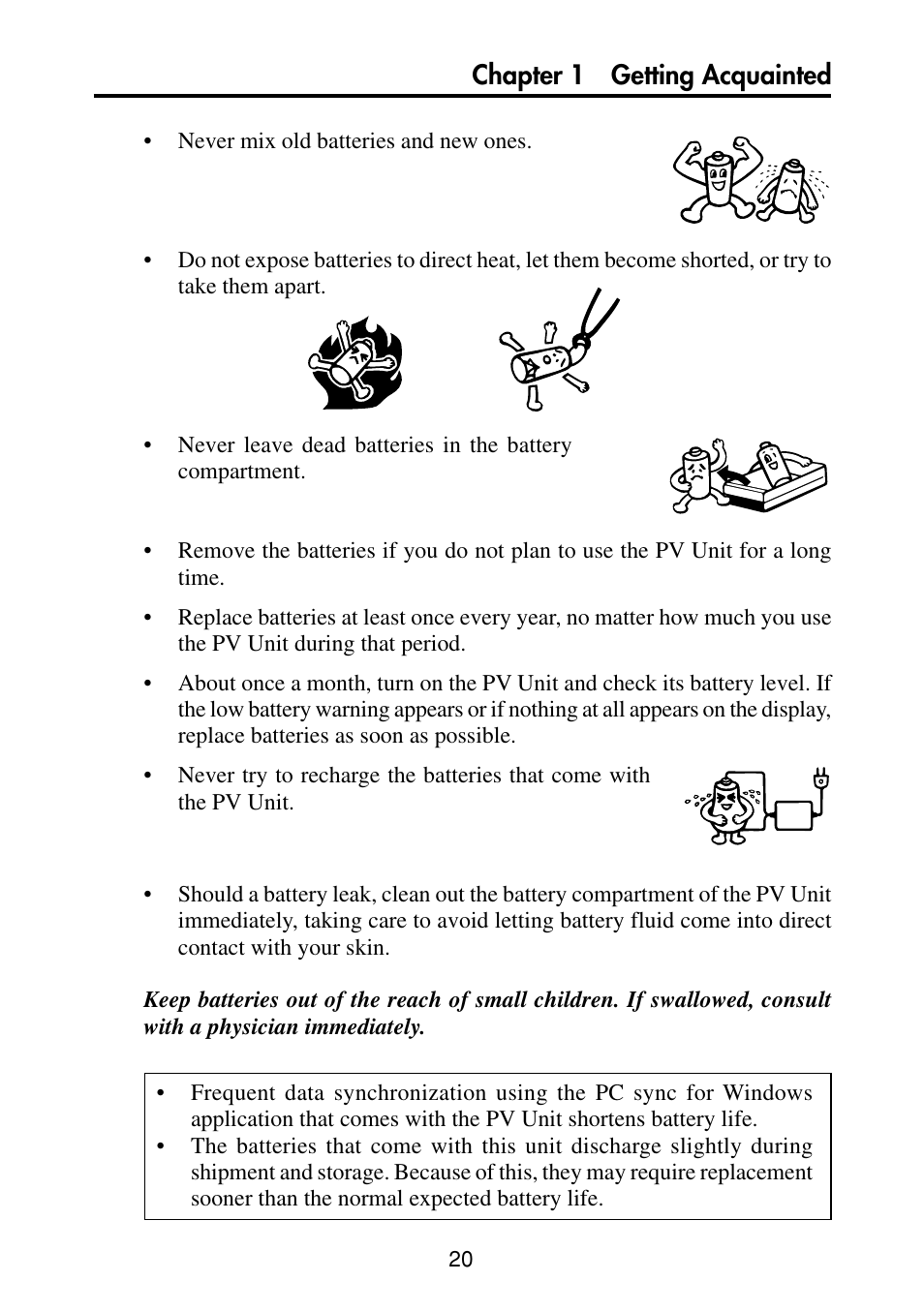 Chapter 1 getting acquainted | Casio PV-S460/PV-S660 User Manual | Page 22 / 187