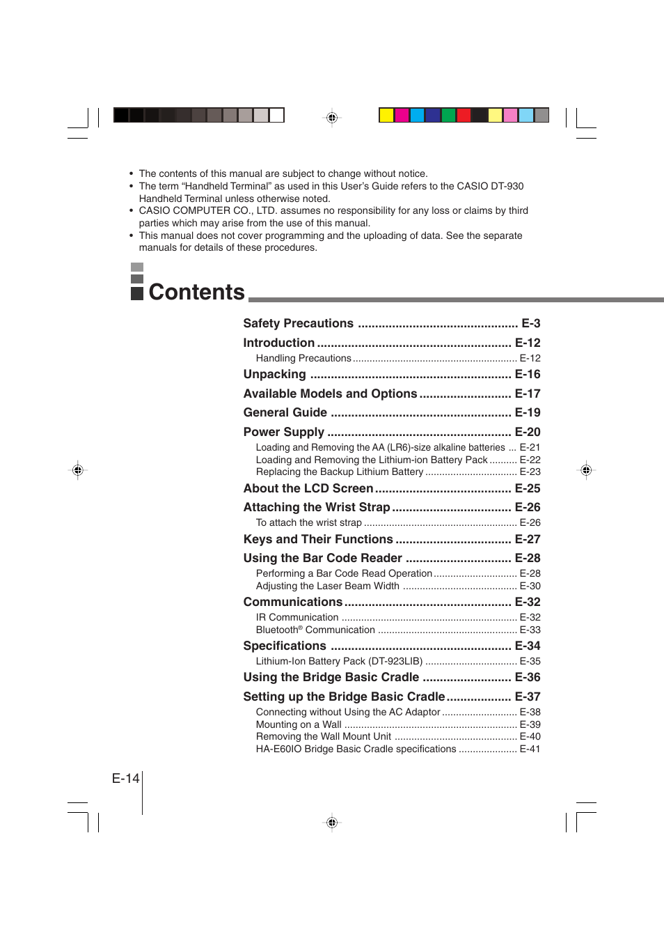Casio DT-930 User Manual | Page 14 / 68