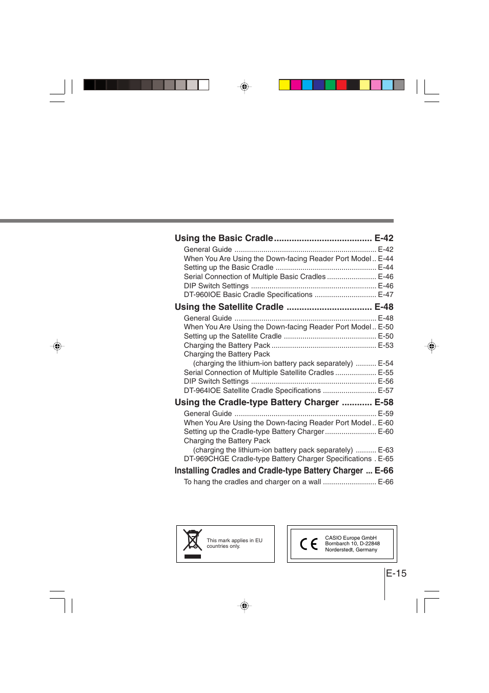 E-15 | Casio DT-930 User Manual | Page 15 / 68
