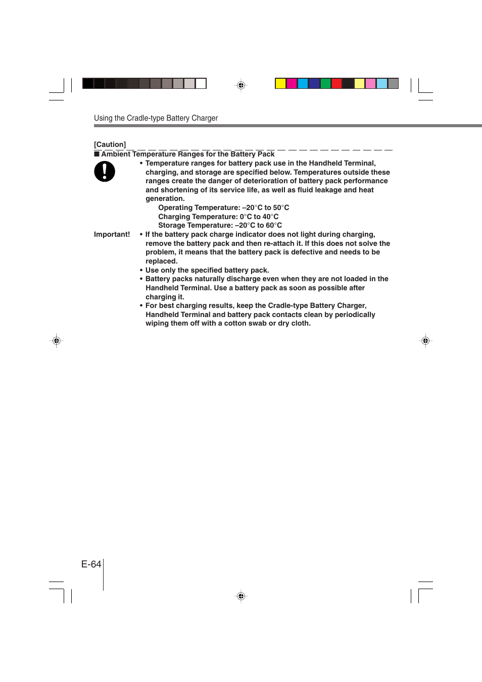 E-64 | Casio DT-930 User Manual | Page 64 / 68