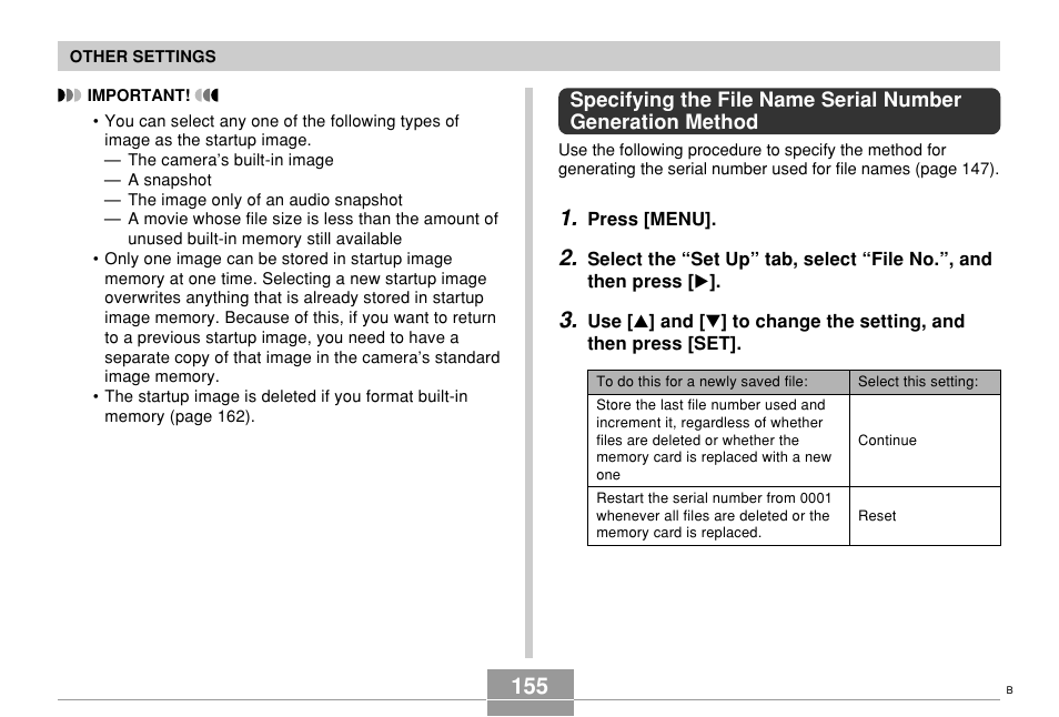 Casio EX-S500 User Manual | Page 155 / 235