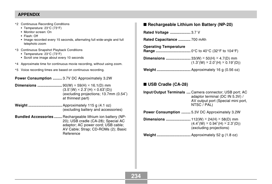 Casio EX-S500 User Manual | Page 234 / 235