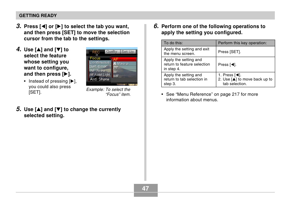 Casio EX-S500 User Manual | Page 47 / 235