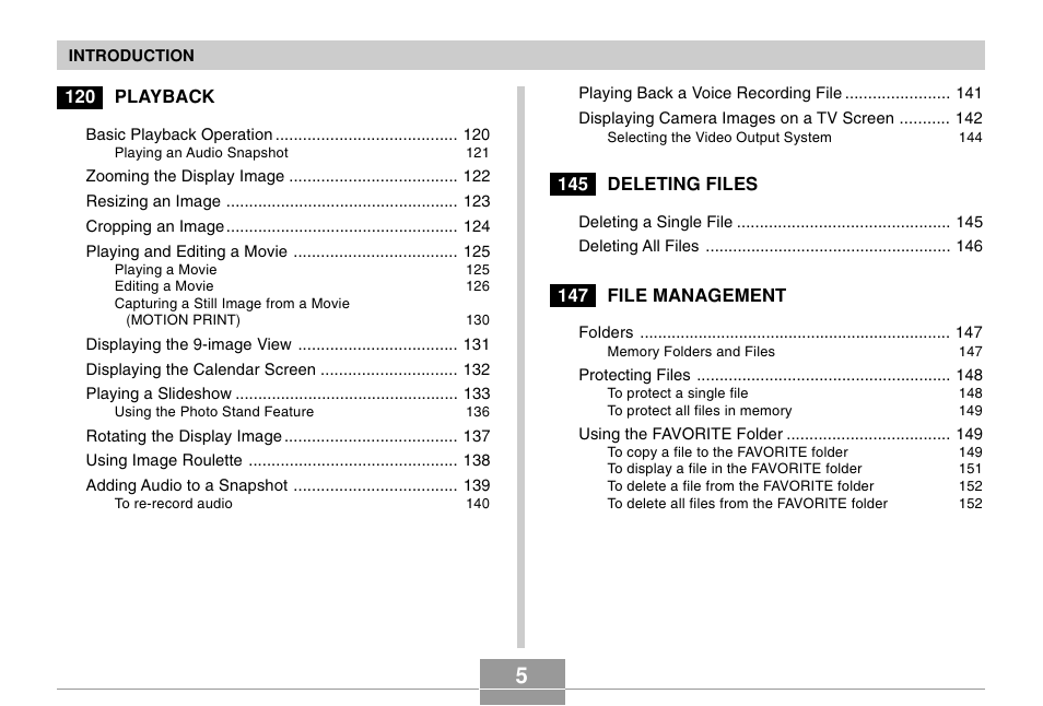 Casio EX-S500 User Manual | Page 5 / 235