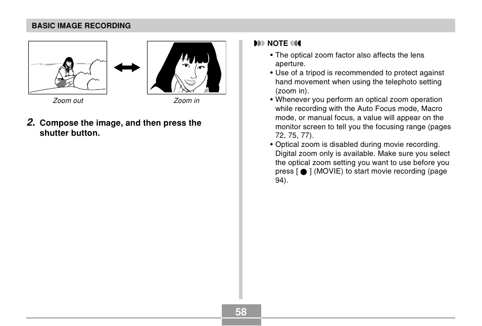 Casio EX-S500 User Manual | Page 58 / 235