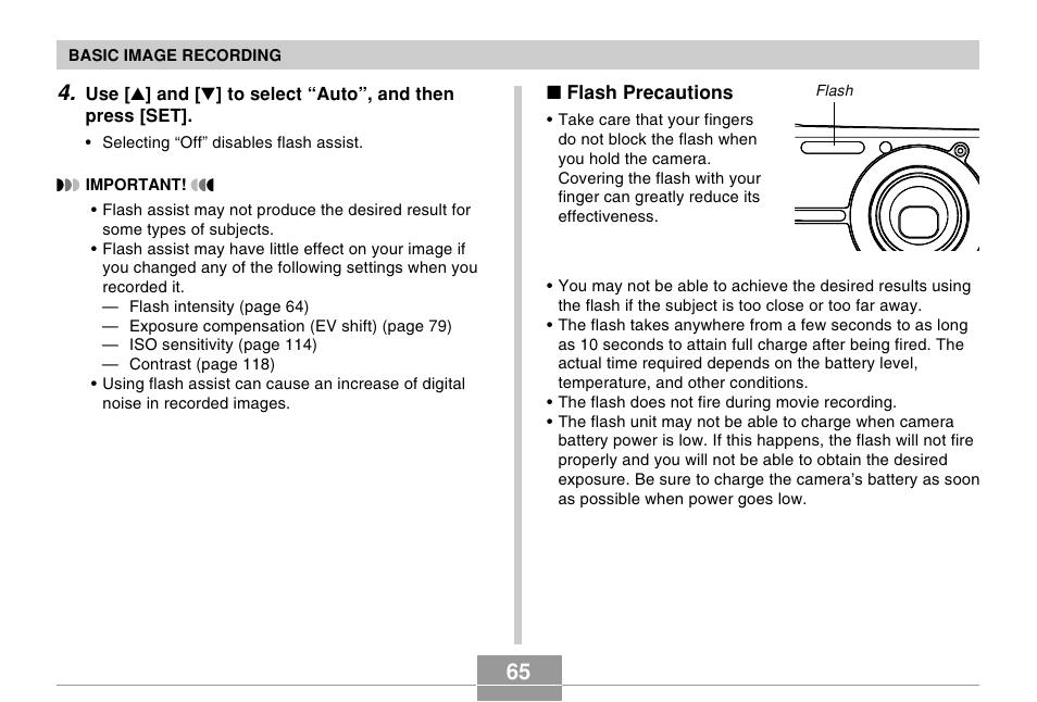 Casio EX-S500 User Manual | Page 65 / 235