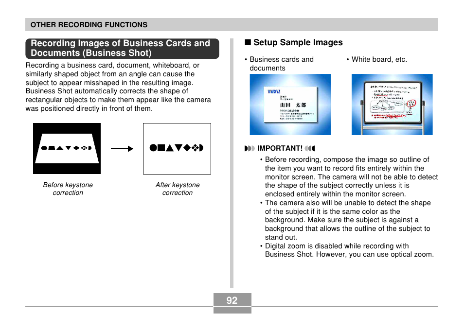 Casio EX-S500 User Manual | Page 92 / 235