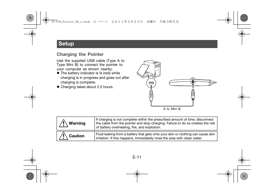 Casio YA-P10 User Manual | Page 12 / 30