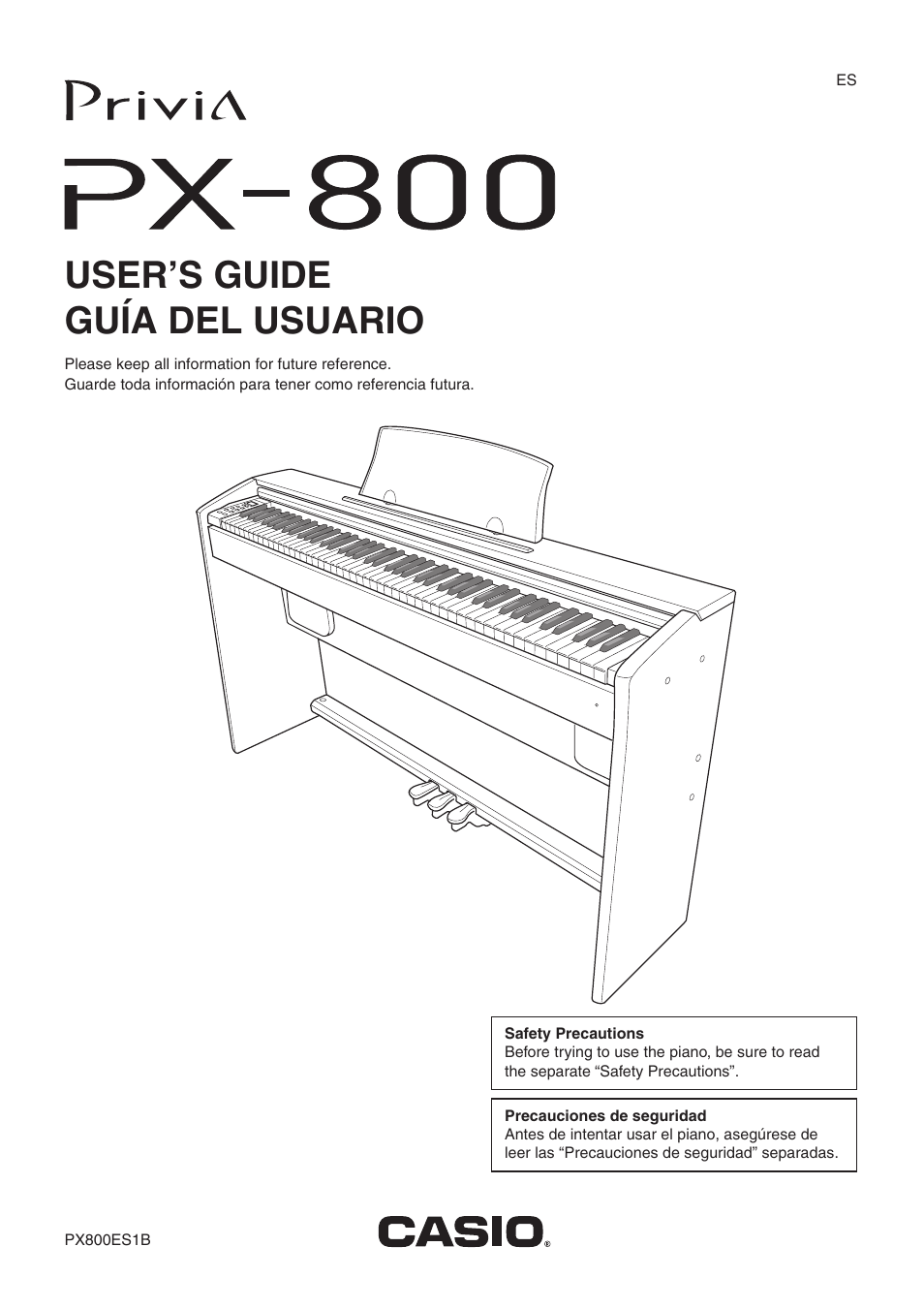Casio PX-800 User Manual | 53 pages