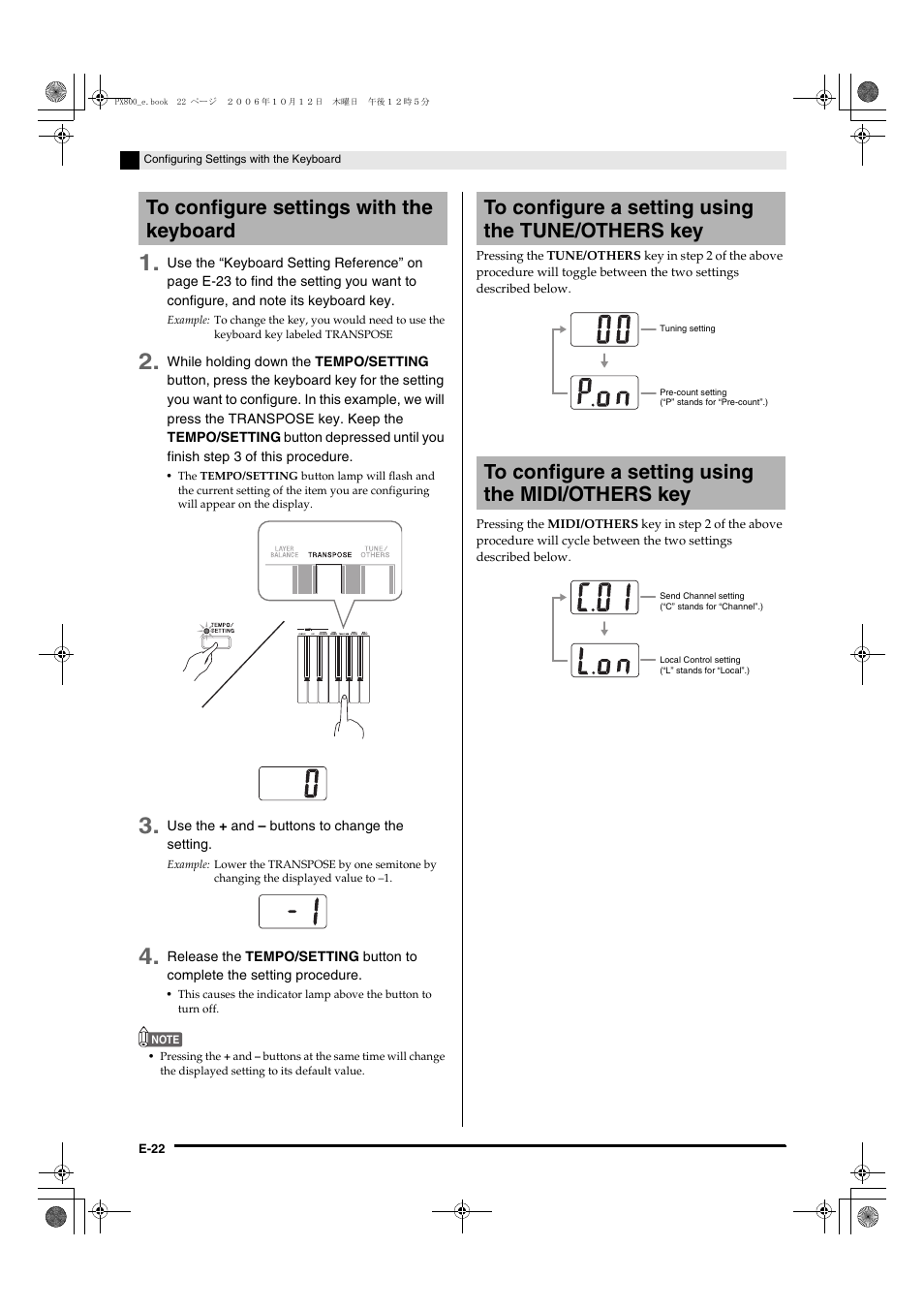 Casio PX-800 User Manual | Page 26 / 53