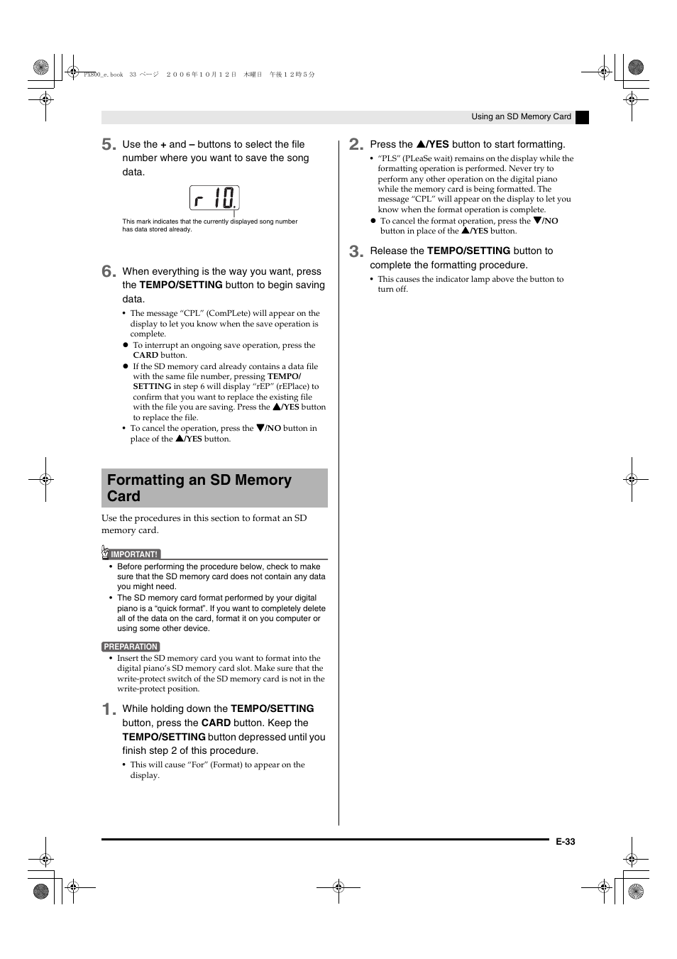 Casio PX-800 User Manual | Page 37 / 53