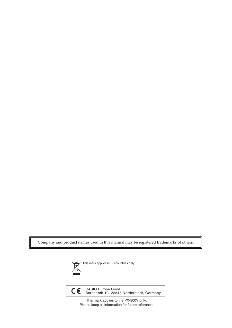 Casio PX-800 User Manual | Page 4 / 53