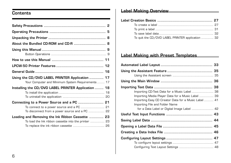 Casio LPCW-50 User Manual | Page 7 / 85