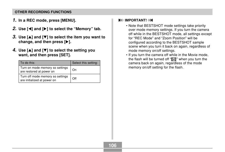 Casio EXILIM EX-Z55 User Manual | Page 106 / 208