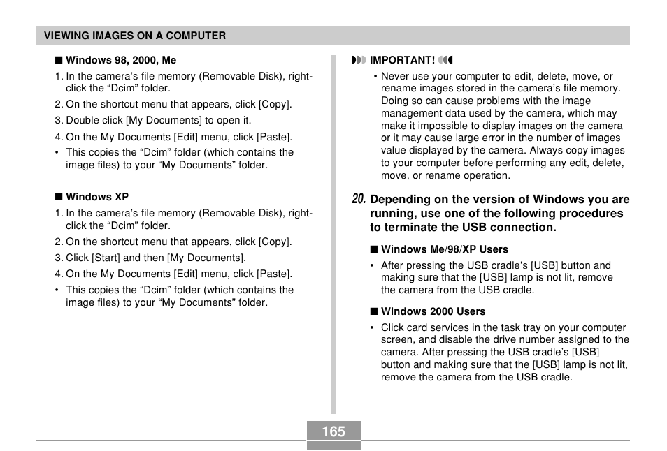 Casio EXILIM EX-Z55 User Manual | Page 165 / 208