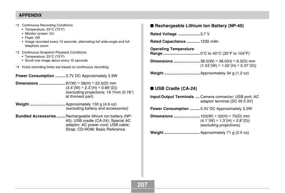 Casio EXILIM EX-Z55 User Manual | Page 207 / 208