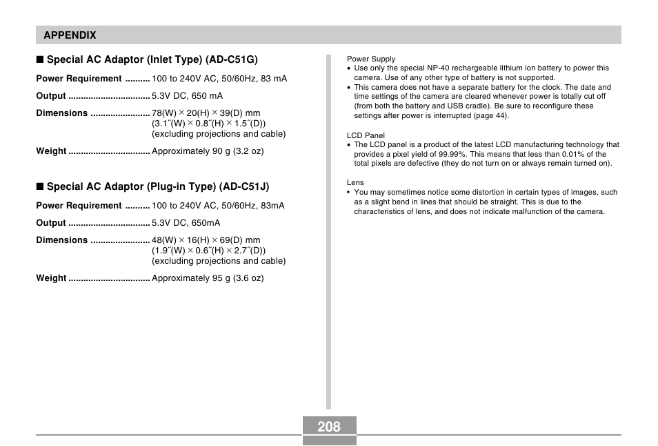 Casio EXILIM EX-Z55 User Manual | Page 208 / 208