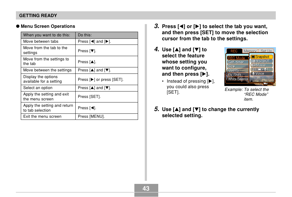 Casio EXILIM EX-Z55 User Manual | Page 43 / 208