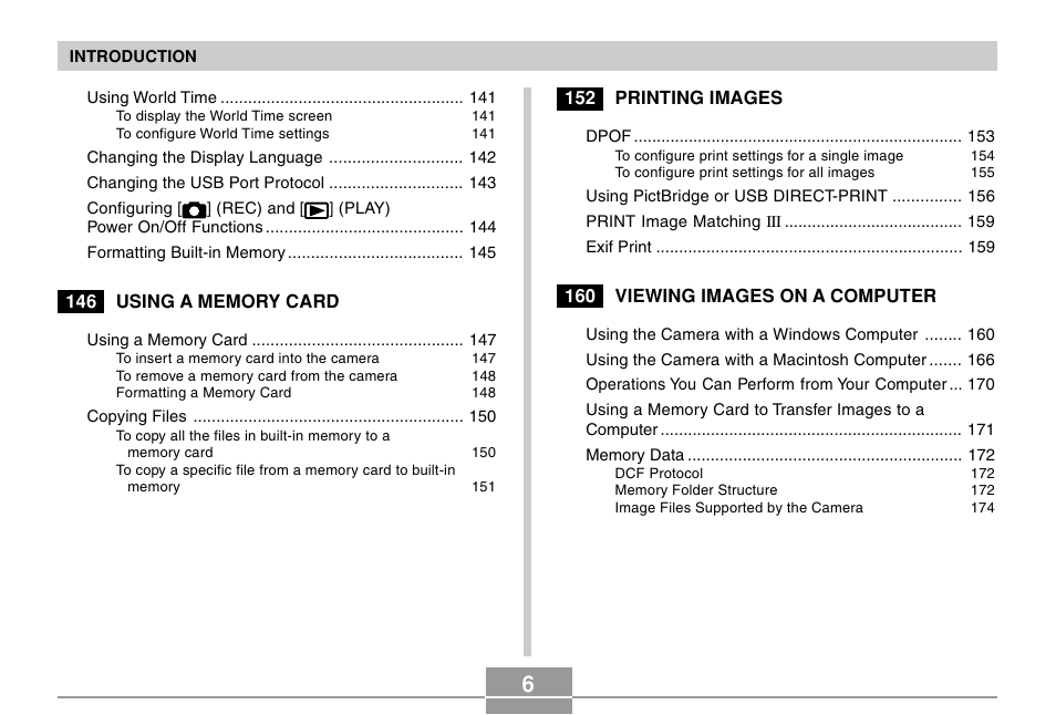 Casio EXILIM EX-Z55 User Manual | Page 6 / 208