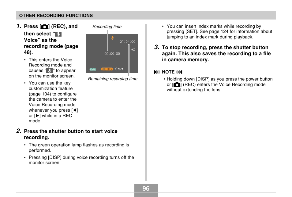 Casio EXILIM EX-Z55 User Manual | Page 96 / 208