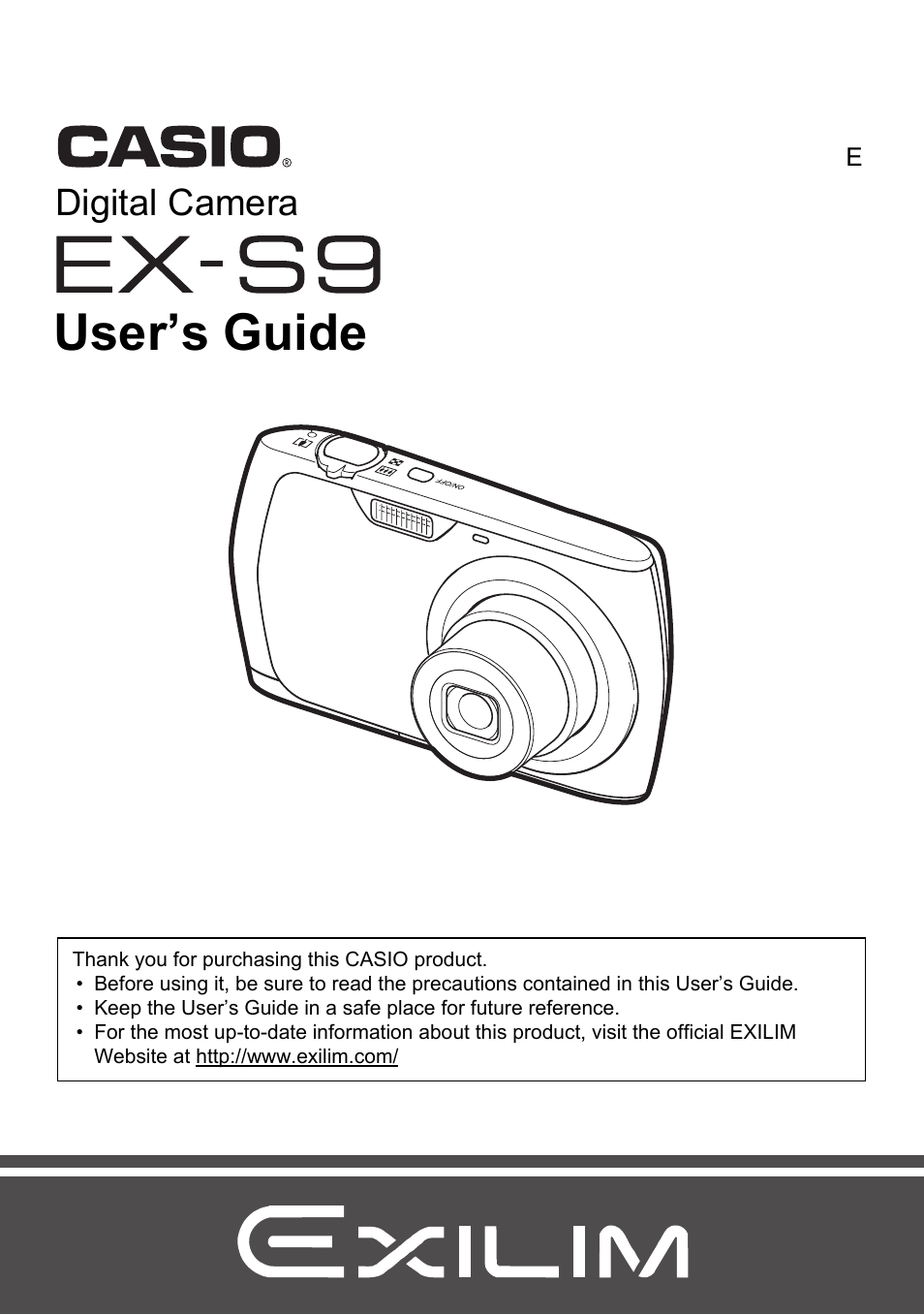 Casio EXILIM EX-S9 User Manual | 145 pages