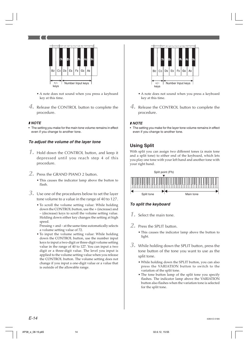 Casio AP-38 User Manual | Page 18 / 54