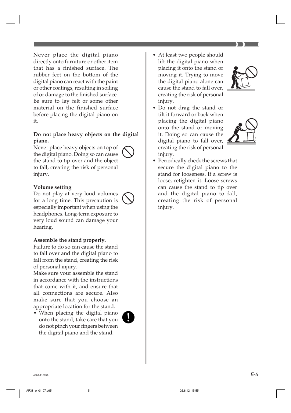 Casio AP-38 User Manual | Page 9 / 54