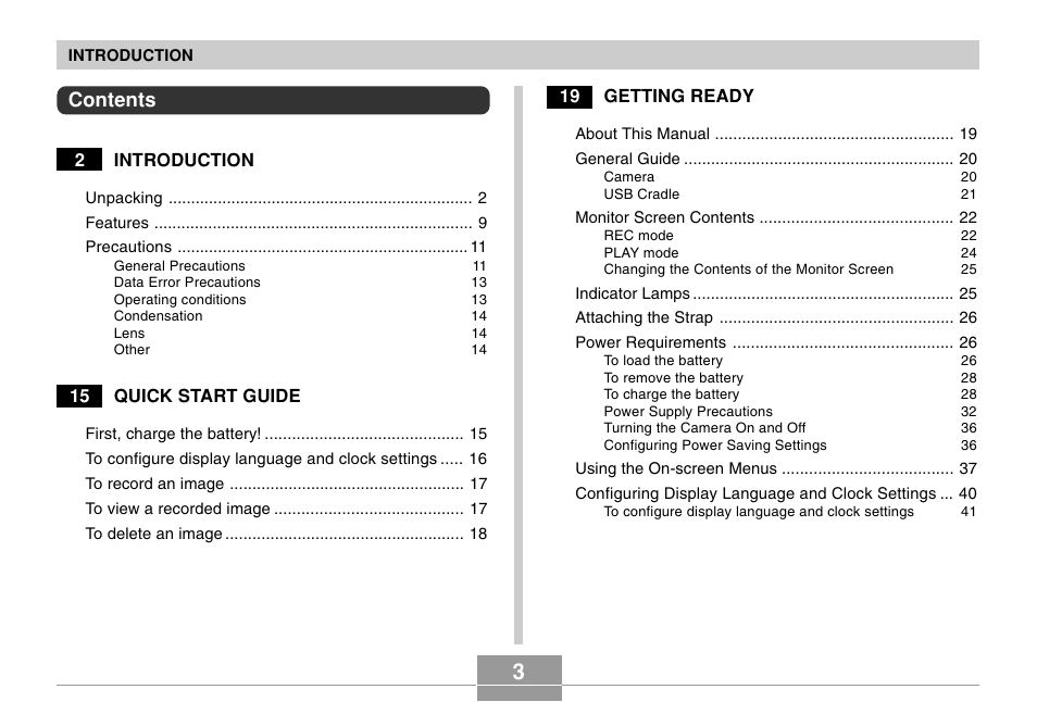 Casio EX-Z4U User Manual | Page 3 / 57