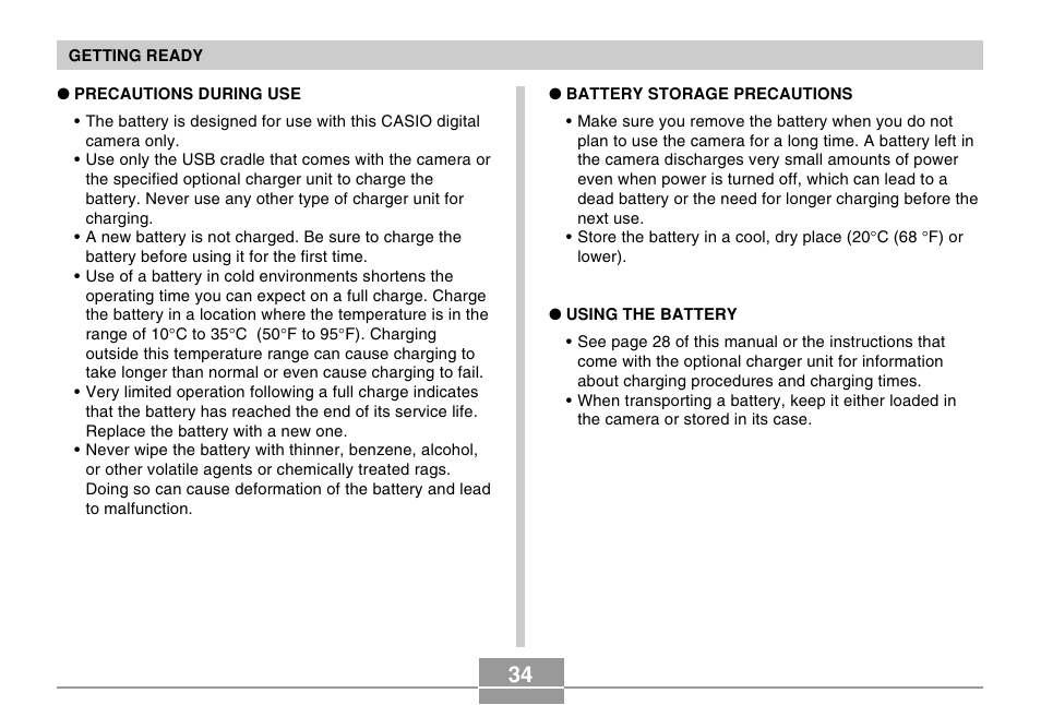 Casio EX-Z4U User Manual | Page 34 / 57