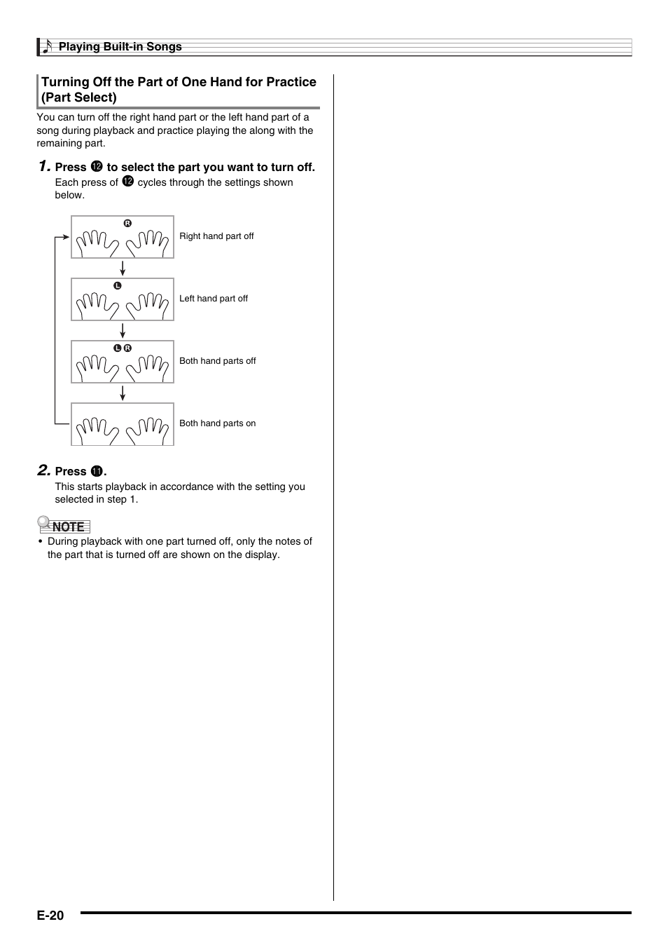 Casio LK230ES1A User Manual | Page 22 / 47