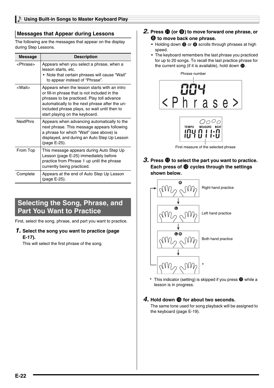 Casio LK230ES1A User Manual | Page 24 / 47