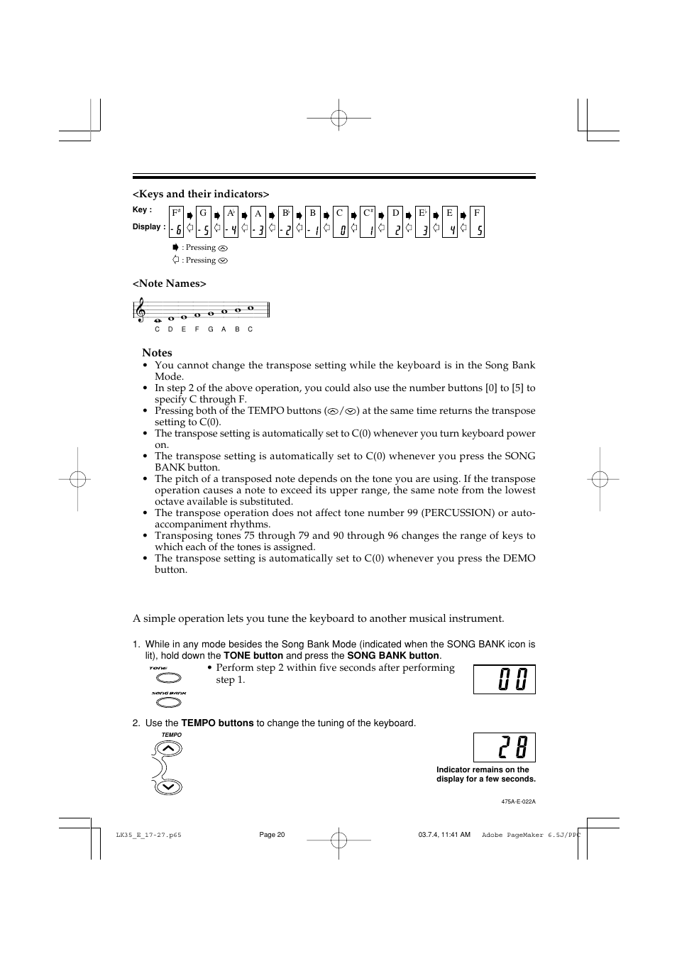 Casio LK35 User Manual | Page 22 / 48