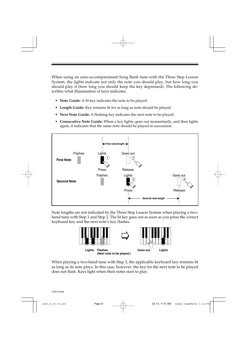 Casio LK35 User Manual | Page 33 / 48