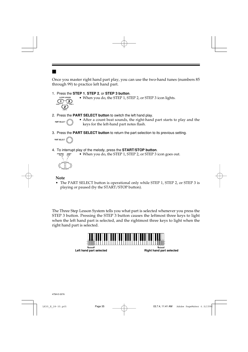 Casio LK35 User Manual | Page 37 / 48