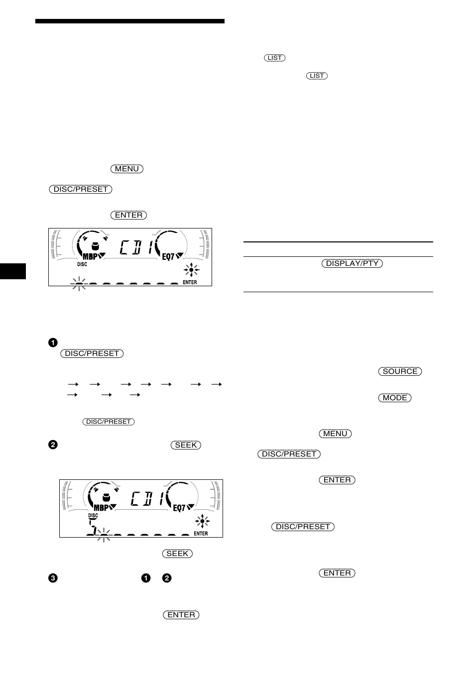 Identificar um cd, Info do disco (disc memo), 22 identificar um cd | Sony XR-CA600X User Manual | Page 104 / 172