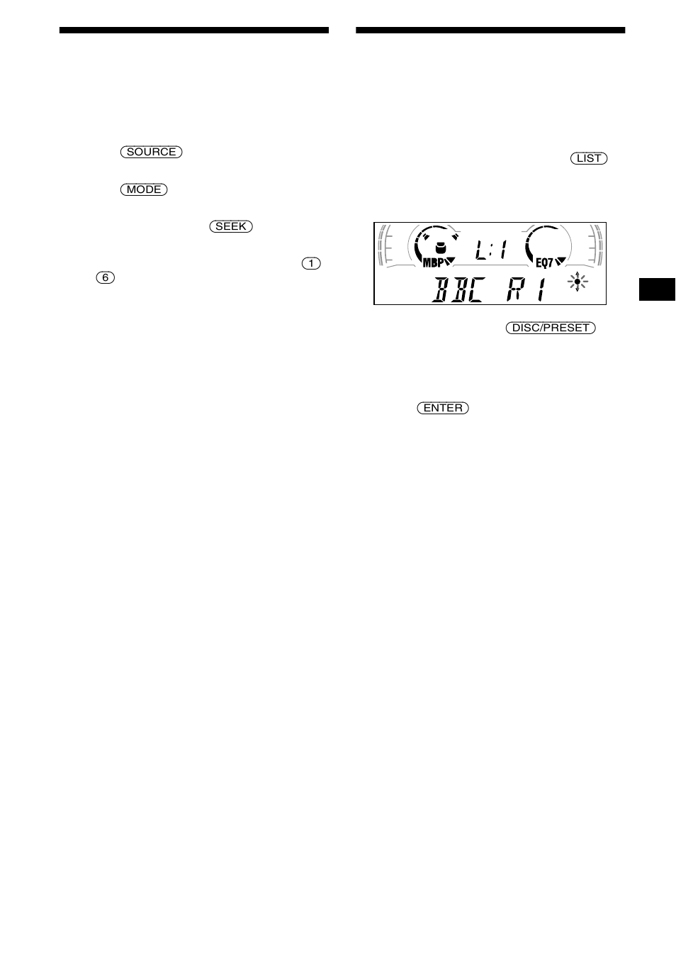 Storing only the desired stations, Xr-ca600x/ca600v/ca600 only) — list-up, 11 storing only the desired stations | Sony XR-CA600X User Manual | Page 11 / 172