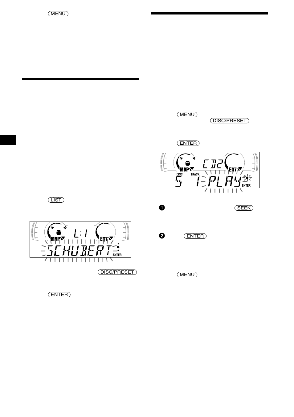 Localización de discos por nombre, Listado, Selección de pistas específicas para su | Reproducción — banco | Sony XR-CA600X User Manual | Page 50 / 172