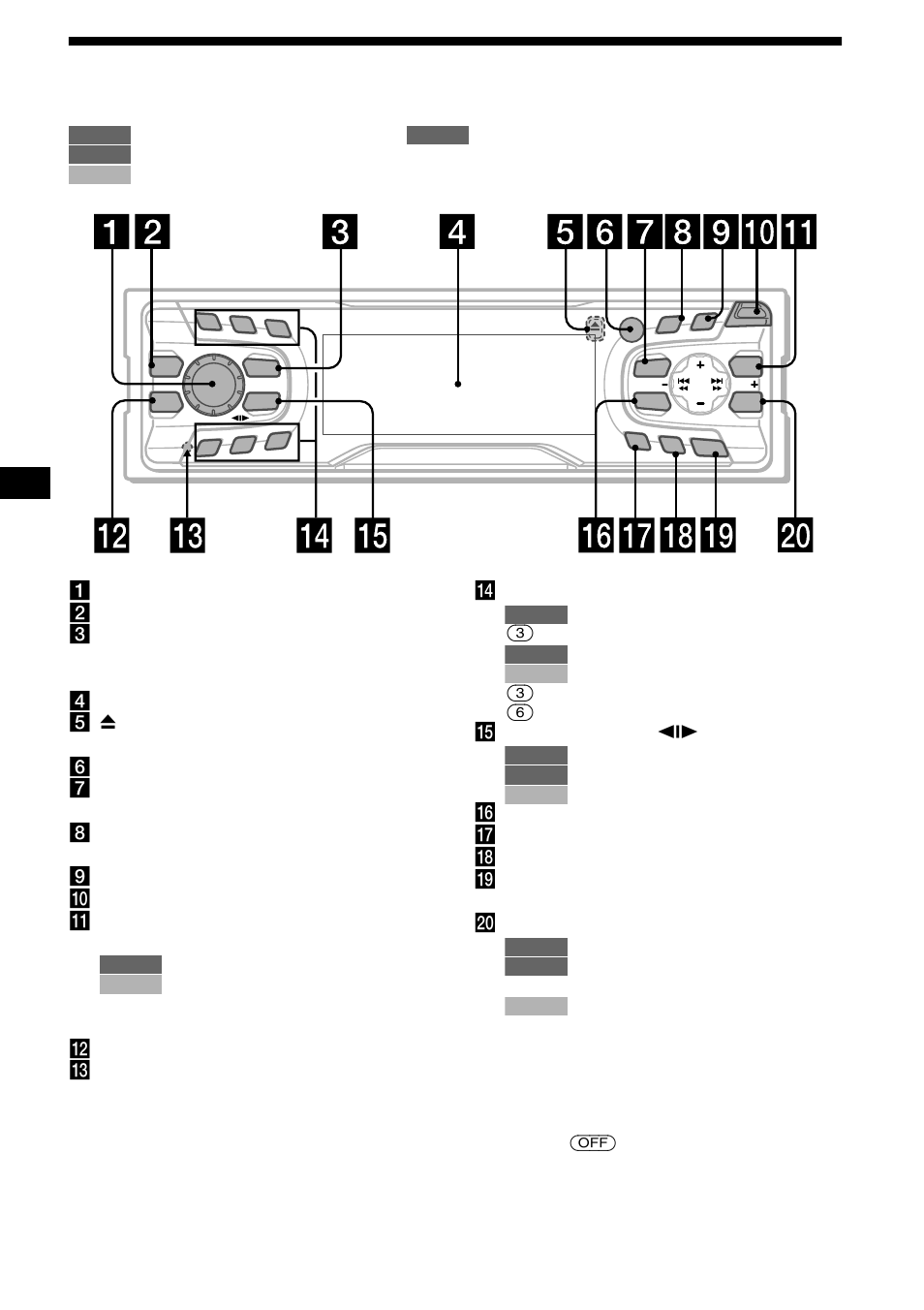 Kontrollernas placering, 4kontrollernas placering | Sony XR-CA600X User Manual | Page 58 / 172