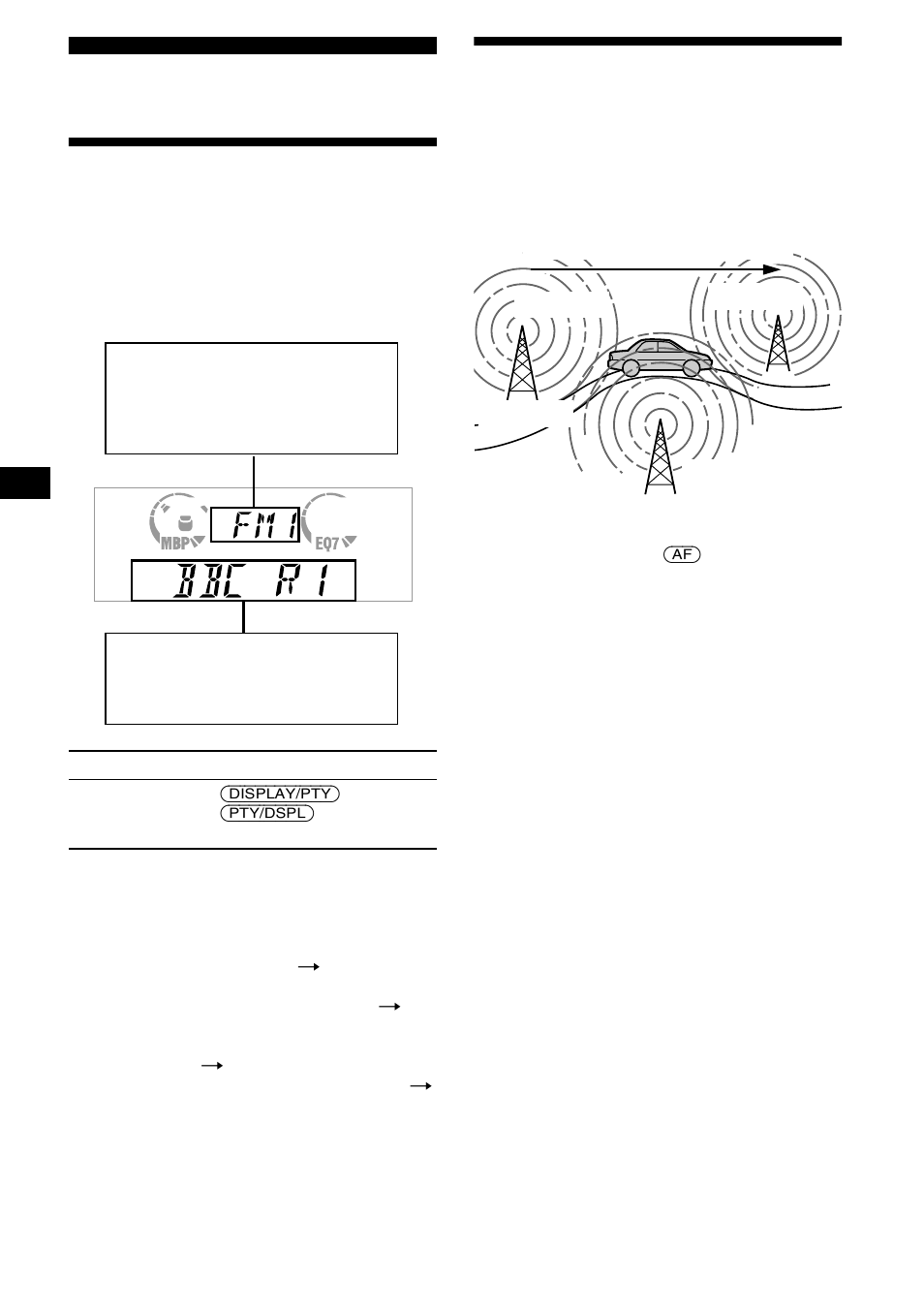 Översikt av rds, Automatisk sökning för bästa mottagningsresultat, Översikt av rds automatisk sökning för bästa | Mottagningsresultat — af-funktion | Sony XR-CA600X User Manual | Page 66 / 172