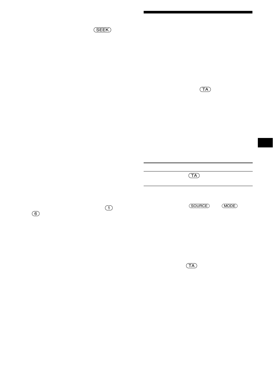 Ta emot trafikinformation, Ta/tp, Sidan 13 | Sony XR-CA600X User Manual | Page 67 / 172
