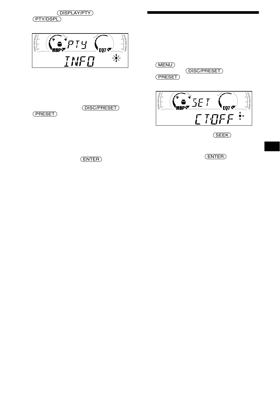 Ställa klockan automatiskt, Sidan 15 | Sony XR-CA600X User Manual | Page 69 / 172