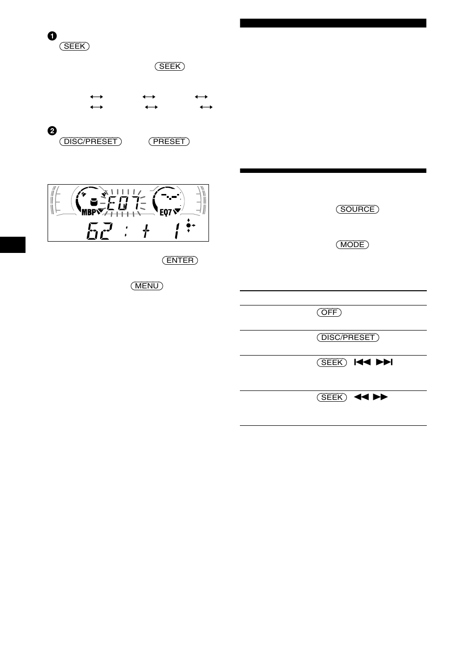 Cd/md-enhet (tillval), Spela en cd eller md | Sony XR-CA600X User Manual | Page 74 / 172