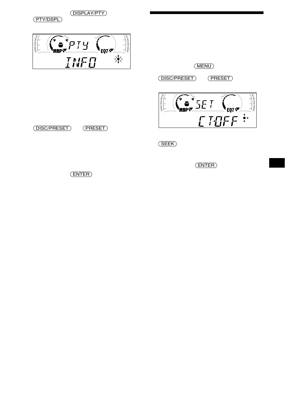 Acerto automático do relógio | Sony XR-CA600X User Manual | Page 97 / 172