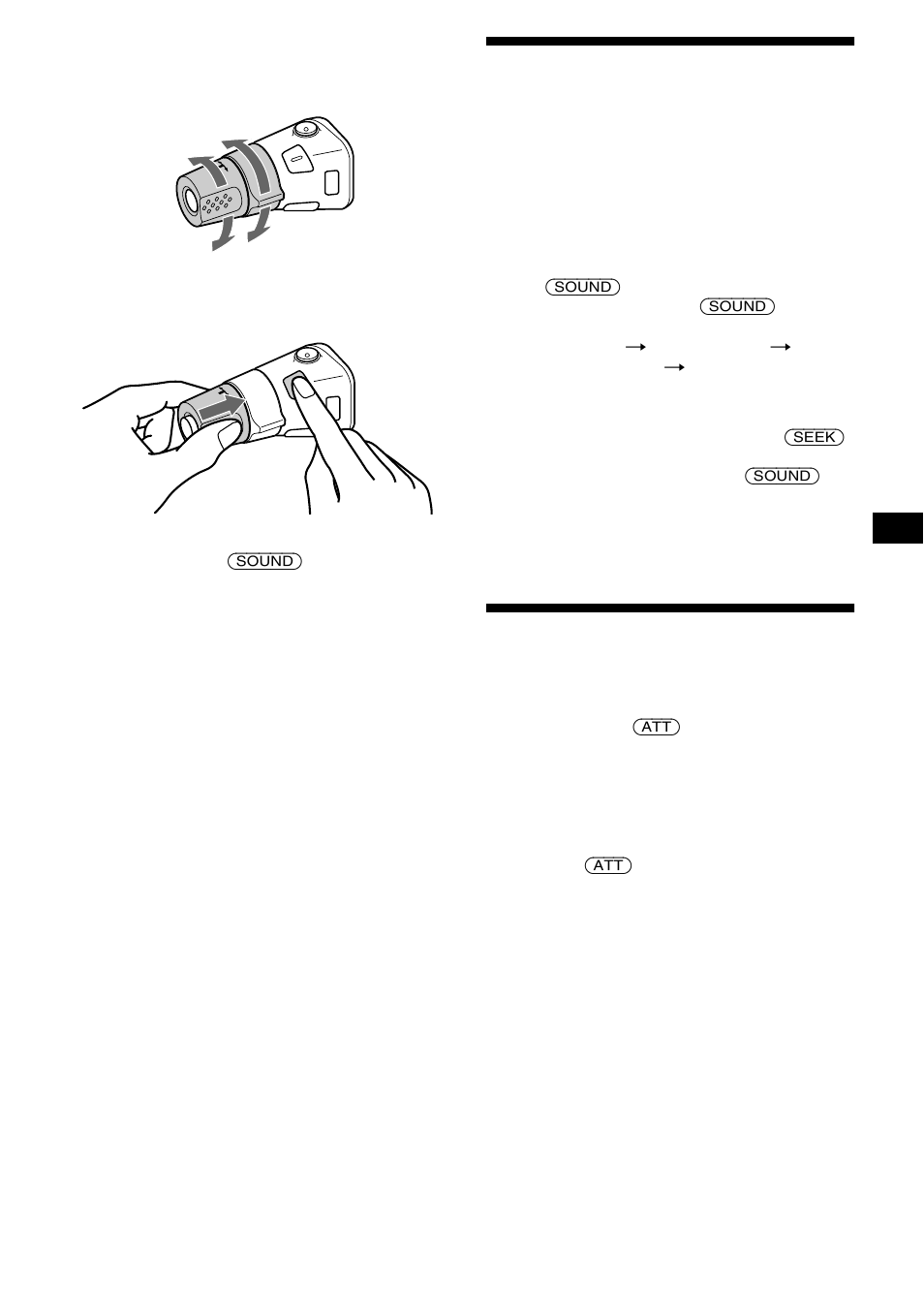 Regular as características do som, Reduzir rapidamente o som | Sony XR-CA600X User Manual | Page 99 / 172